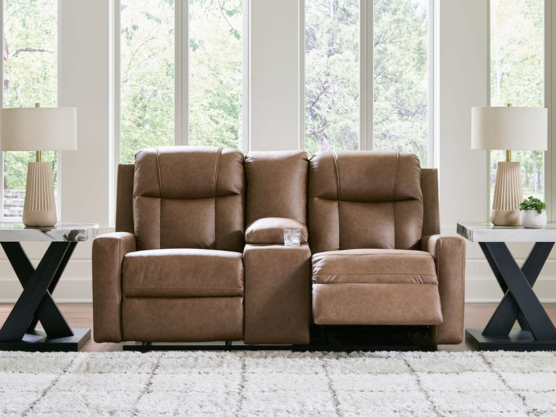 Mackmenville - Double Reclining Loveseat With Console