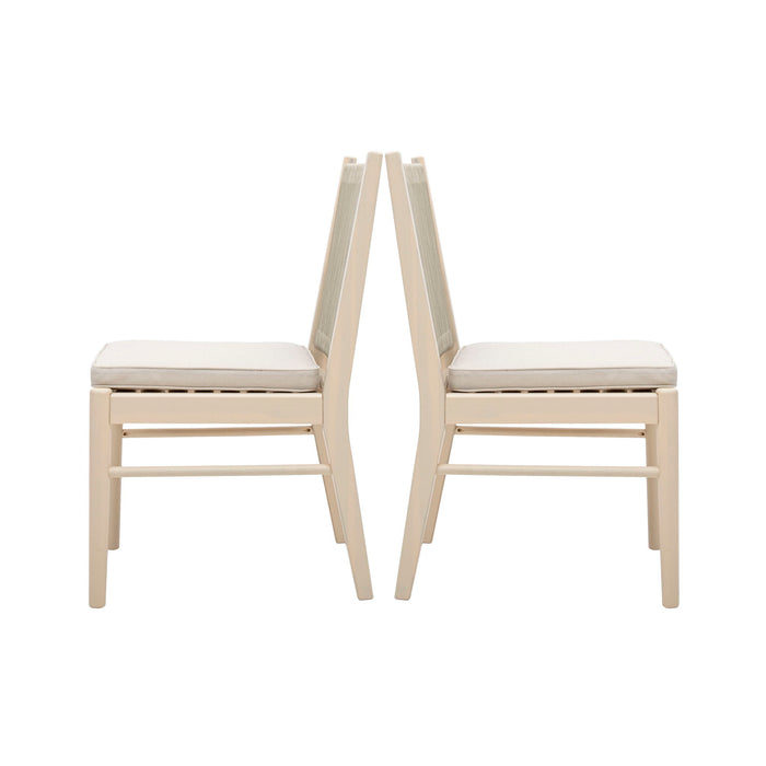 Cordoba - Dining Chair (Set of 2) Comfortable Armless Chairs - Beige