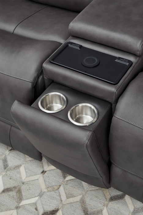 Belmont - Power Zero Gravity Tilt Console Loveseat P3
