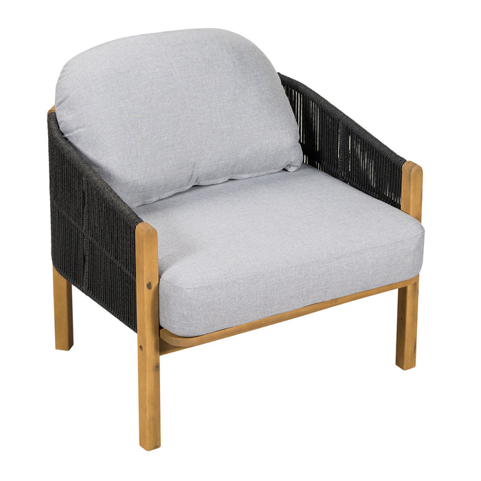 Grotta - Outdoor Wood Club Chair (Set of 2)