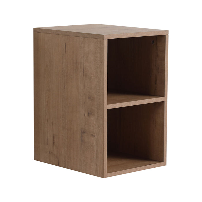 Wall Mounted Bathroom Vanity With Sink, Storage Shelves & Soft Close Door