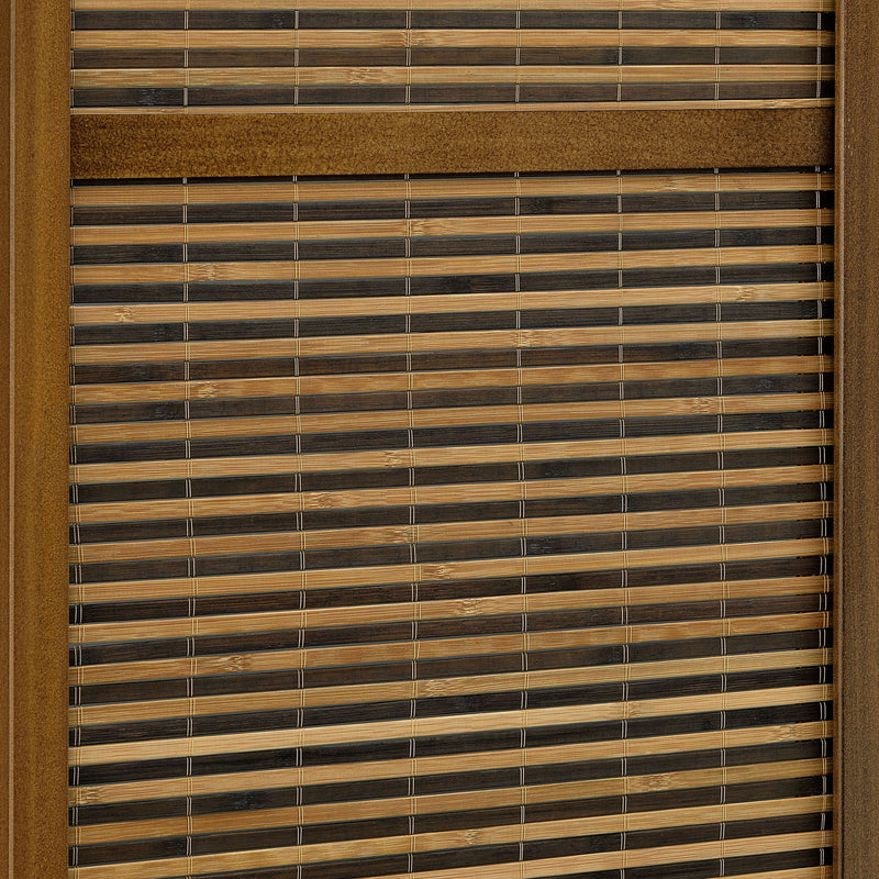 Kenabi - 4 Panel Room Divider Folding Screen - Walnut