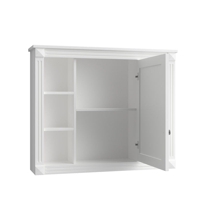 Bathroom Vanity With Top Sink, Mirror Cabinet, 2 Soft Closing Doors & 2 Drawers