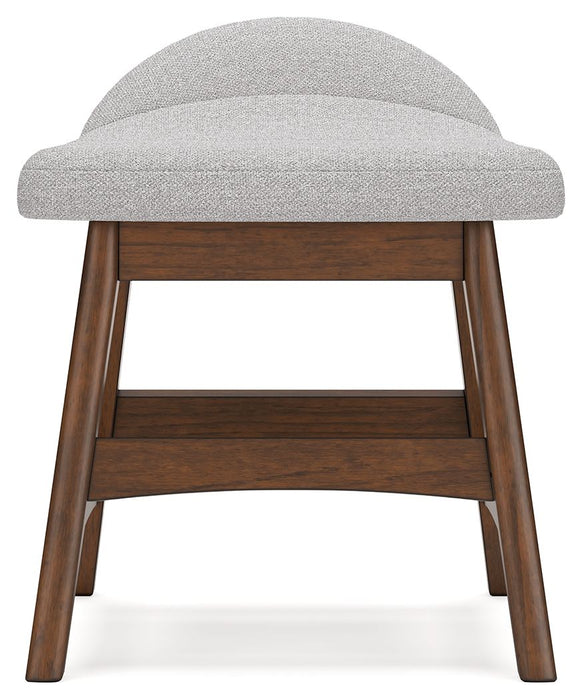 Lyncott - 3 Pc. - Home Office Desk, Chair, Bookcase - Brown