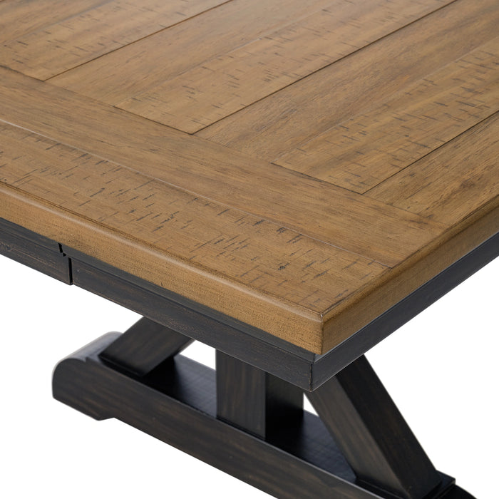 Montrose Dining Set in Espresso and Brown