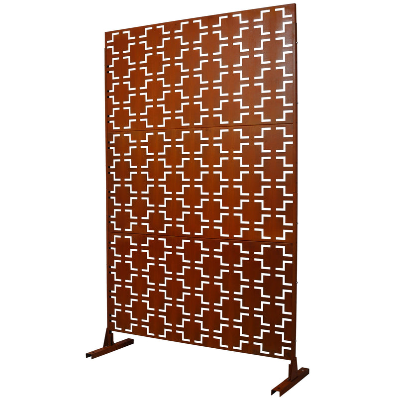 Outdoor & Indoor Metal Privacy Freestanding Decorative Screen