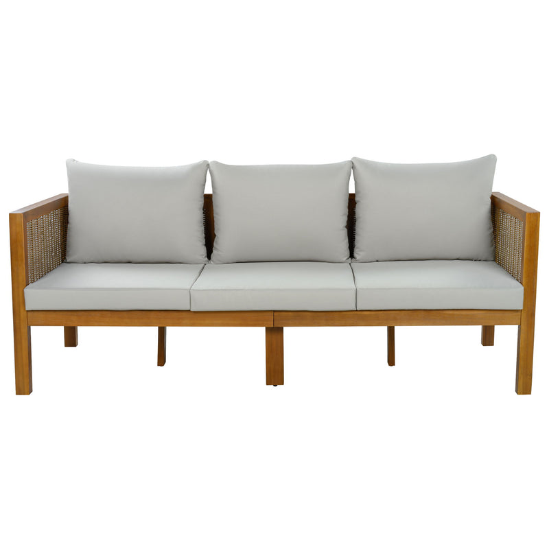 Patio Set Outdoor With Coffee Table And Cushions