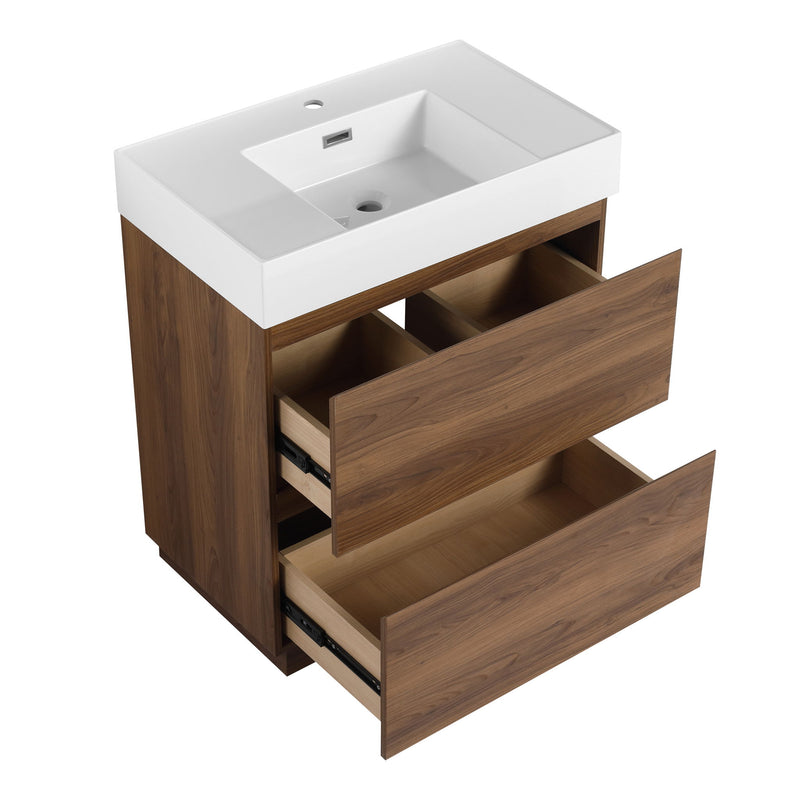 Modern Freestanding Bathroom Vanities With Single Sink Combo