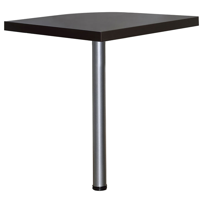 Ulloa - L Shape Desk With Mobile File Cabinet - Cappuccino