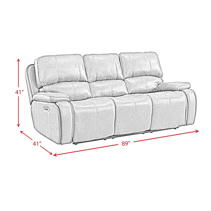 Atlantis - Power Motion Sofa With Power Motion Head Recliner - Heritage Brown
