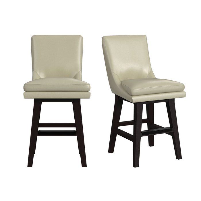 Villanova - Swivel PU Counter Stool (Set of 2)