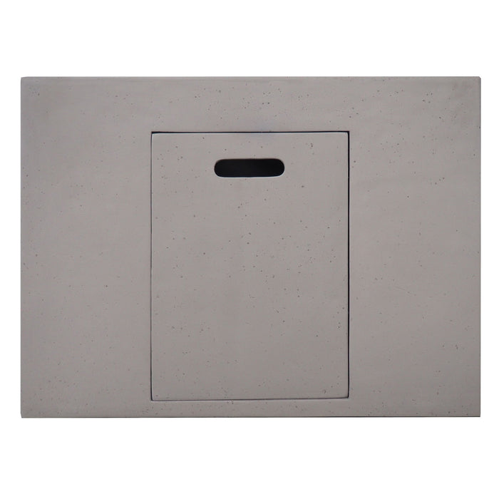 Outdoor Patio Square Gas Burning Concrete Fire Pit 40, 000 Btu