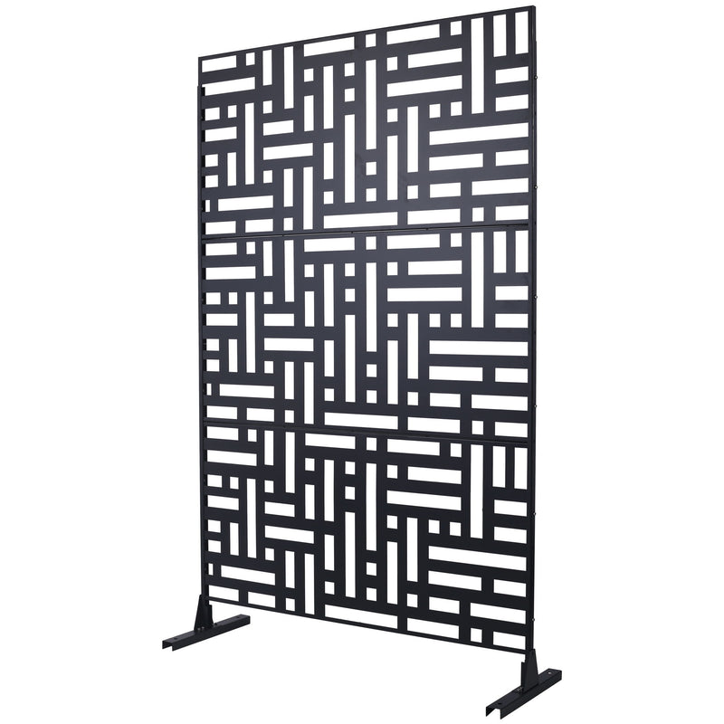 Decorative Freestanding Metal Privacy Screen For Indoor & Outdoor Use