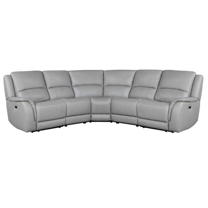 Alexandria - Leather Power Sectional