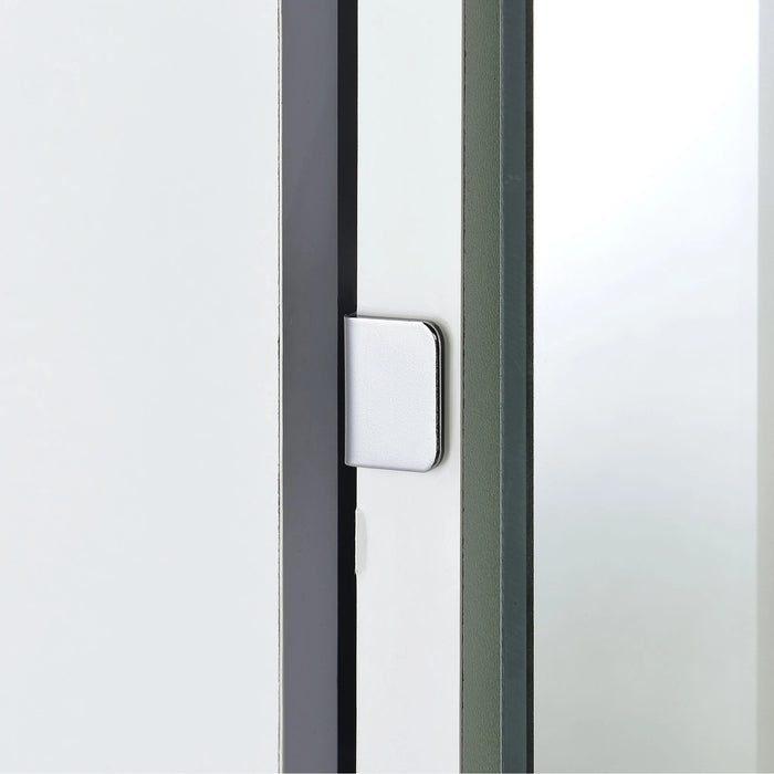 Vancouver Floor Mirror With Storage in White