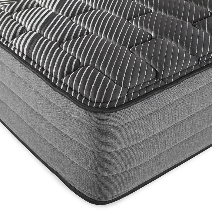Starrett Black - 14" Euro Top Hybrid Mattress With Copper Gel And Silver Infused Foam - Sleek Black - Twin