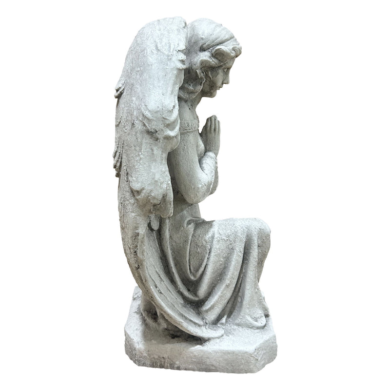 Magnesium Oxide Praying Angel Statue Weatherproof Cherub Sculpture Outdoor Garden Lawn Decor Ornament
