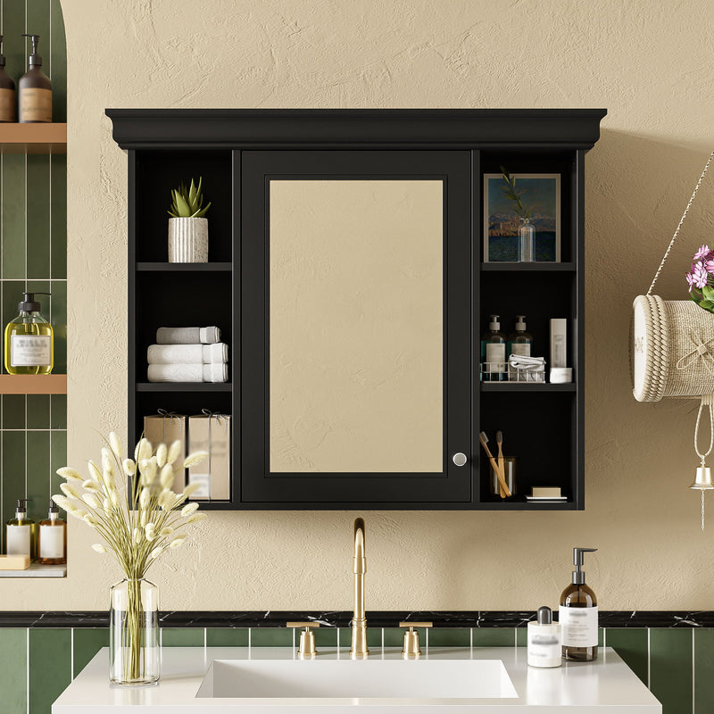Wall Mounted Bathroom Storage Cabinet With Mirror Door