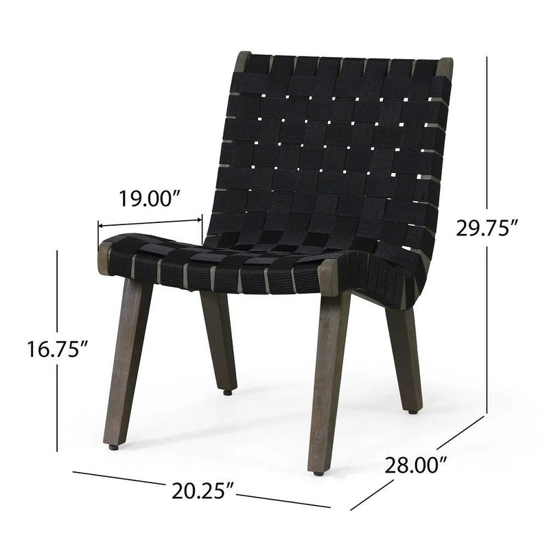 Outdoor 3 Piece Rope Weave Patio Seating Set