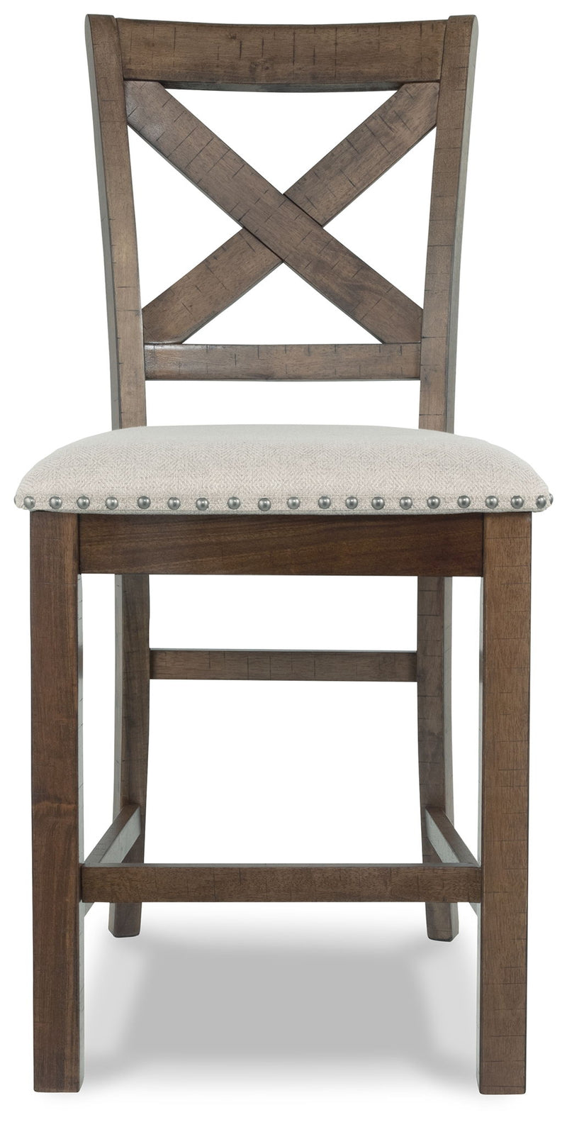 Moriville - Upholstered Barstool (Set of 2) - Beige