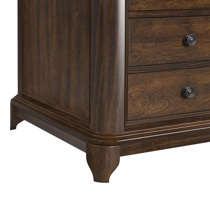 Phillipe - 2-Drawer Cabinet With USB - Cherry
