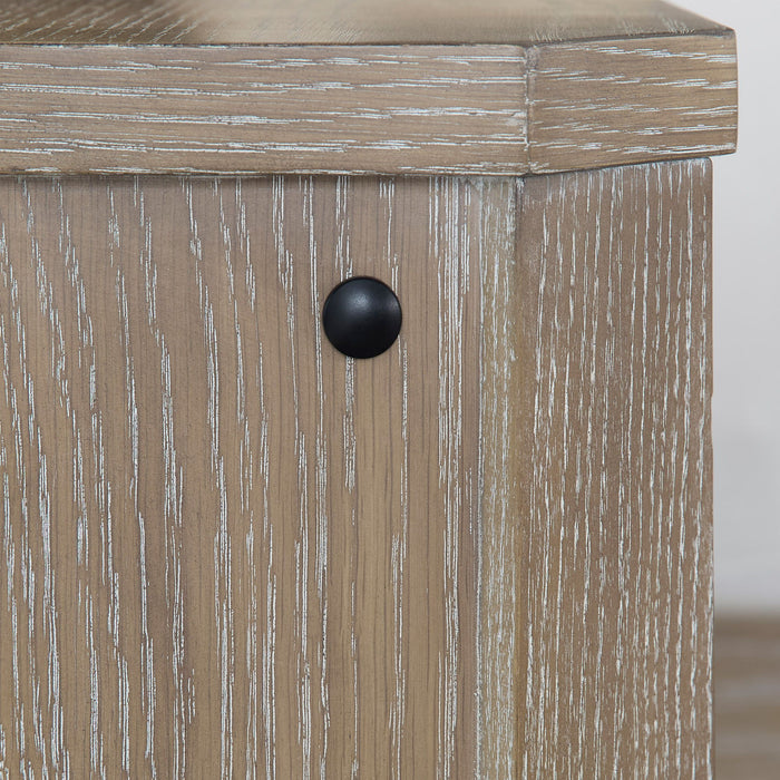 Breckenridge - 3 Drawer Nightstand With USB/C Port - Brown