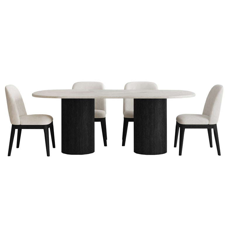 Sylvie - Standard Height Dining Set, Oval Table
