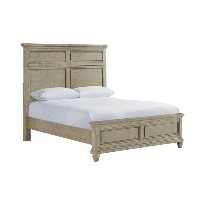 Whit-Ash Panel Bedroom Set in Light Grey