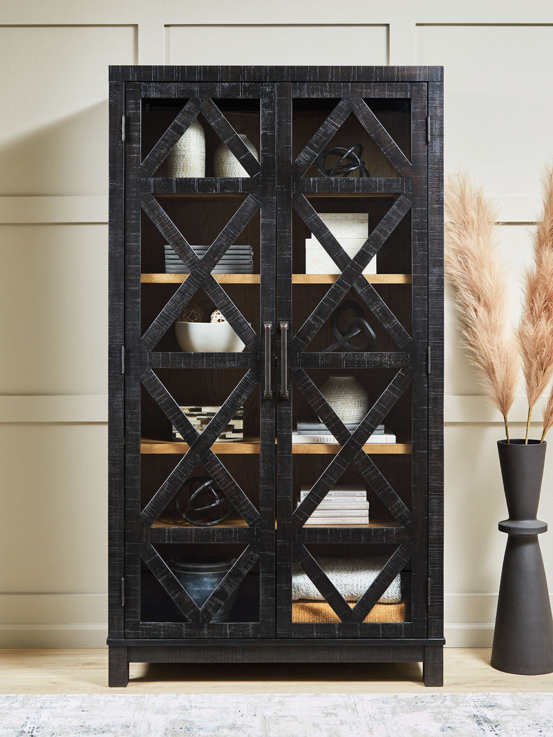 Christop - Accent Cabinet - Black / Brown