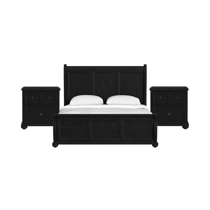Heritage - Sleigh Bedroom Set - Black