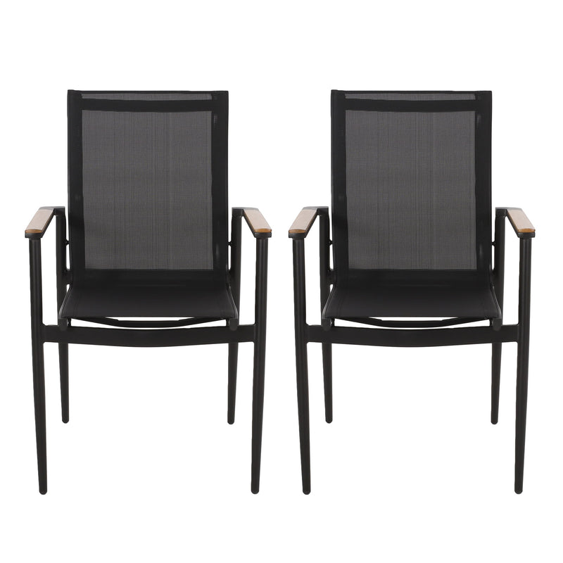 Barrister - Dining Chair (Set of 2) - Black / Natural