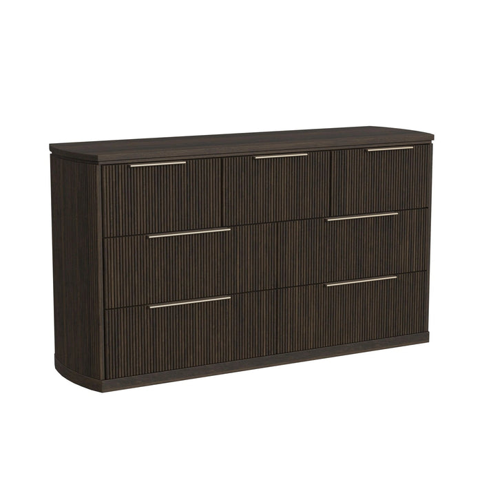 Sylvie UPH Bedroom Set with 2 Nightstands