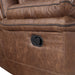 Ryland Console Loveseat W/ Dual Recliners--Brown