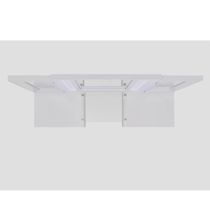 Twenty Nine Dressing Set w/LED & USB Plug in White with Stool