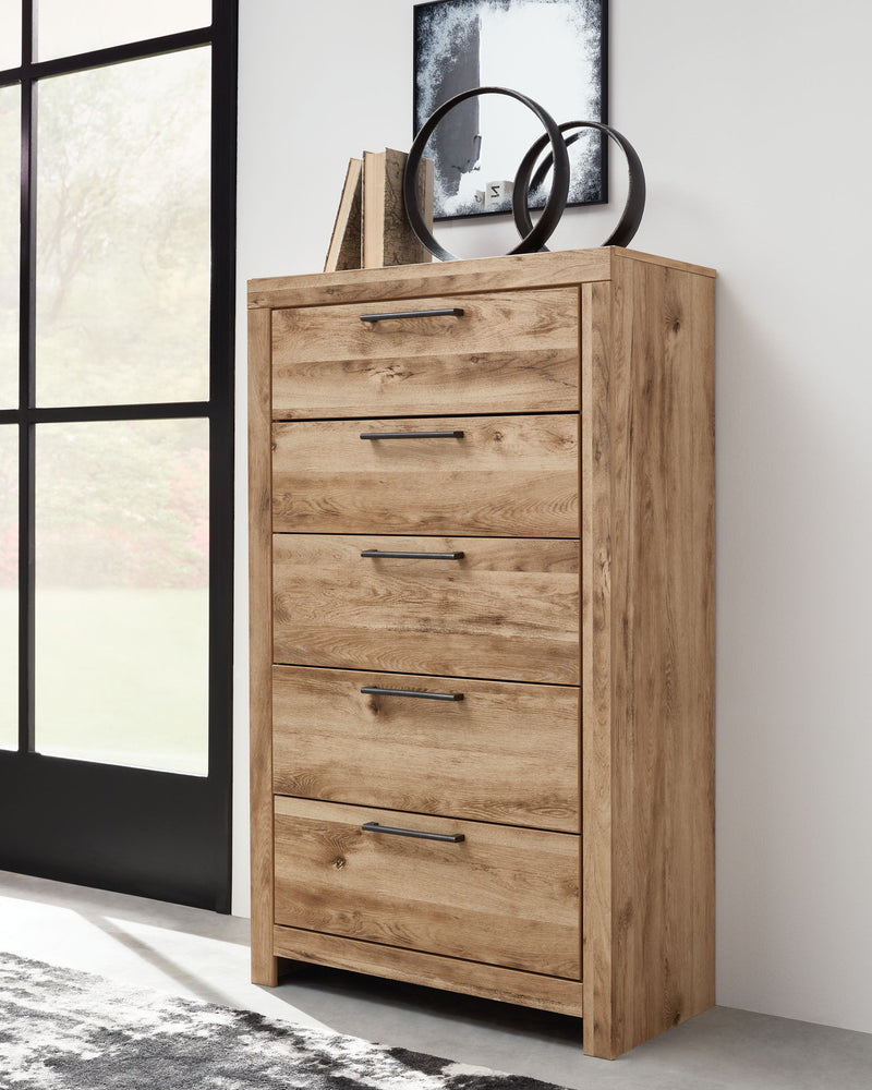 Hyanna - Five Drawer Chest - Tan Brown