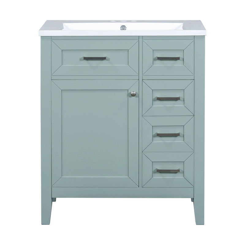 Modern Bathroom Vanity With Sink Combo, 3 Drawers