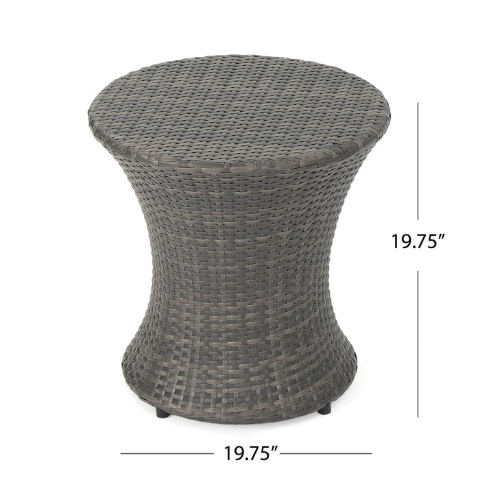 Thrive - Hourglass Rattan Table With No Glass Top