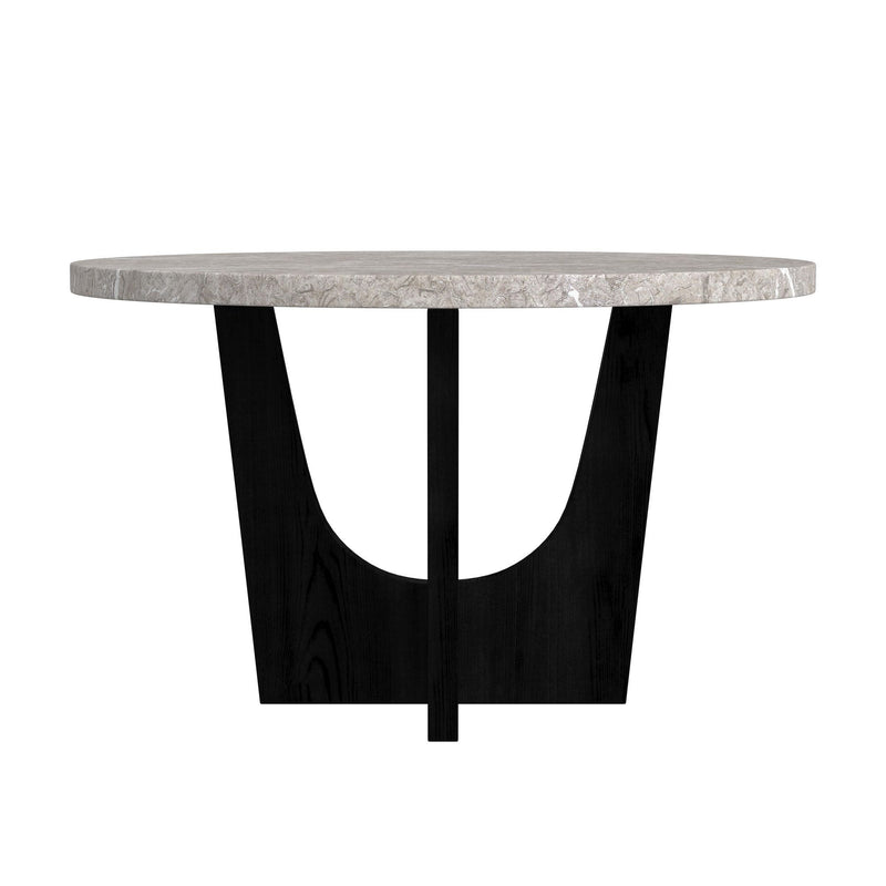Oregon - Round Table With Faux Marble Top