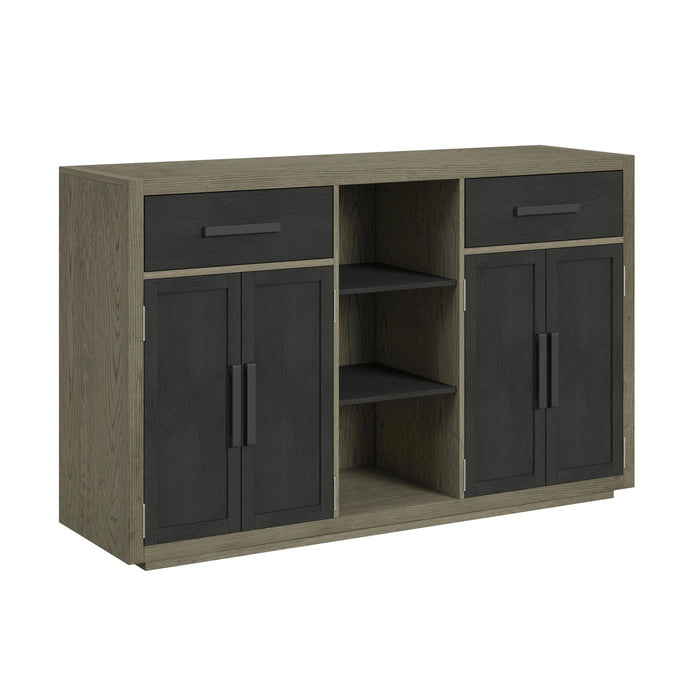 Jemma Buffet in Grey and Dark Espresso