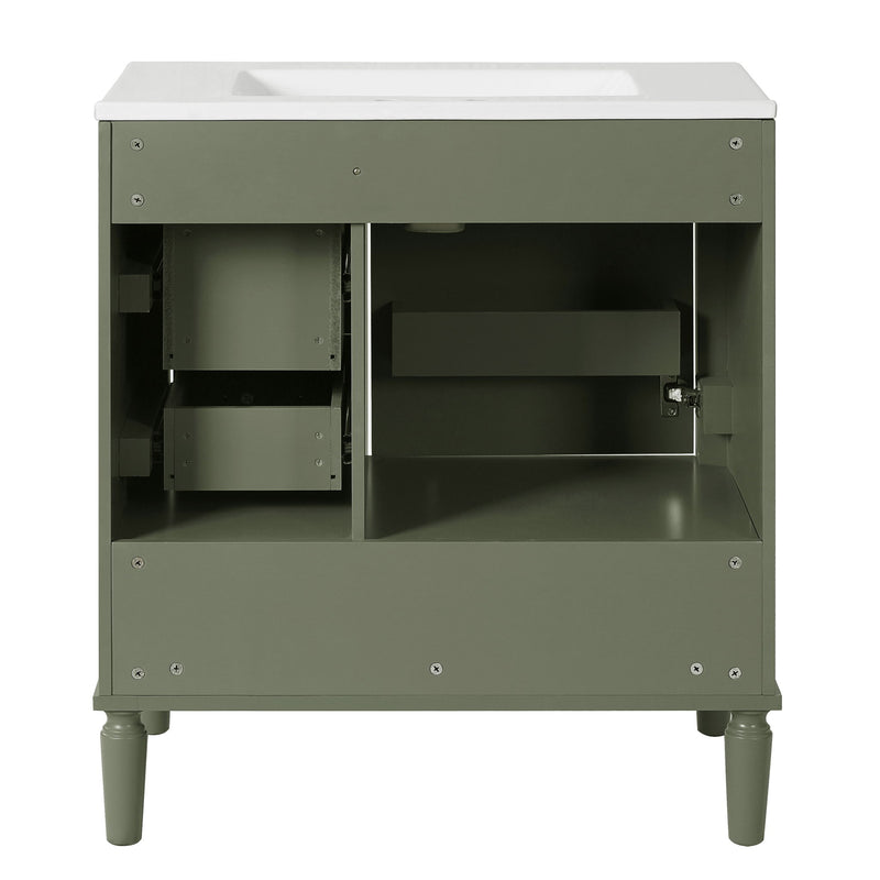 Traditional Bathroom Vanity Set With Soft Close Doors