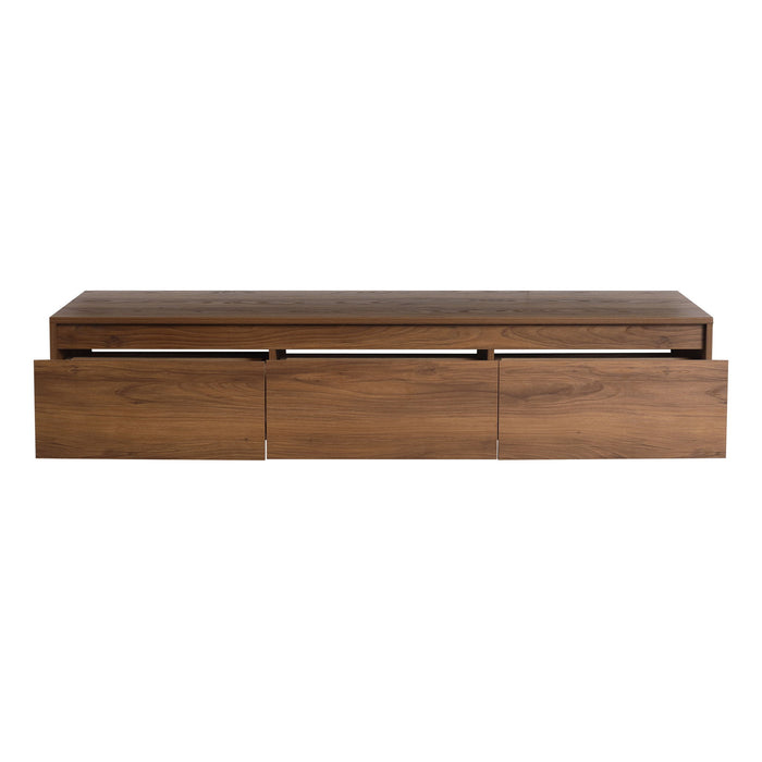 Modern Minimalist Bathroom Cabinet With Soft Close Drawers And Floating Mounting Design