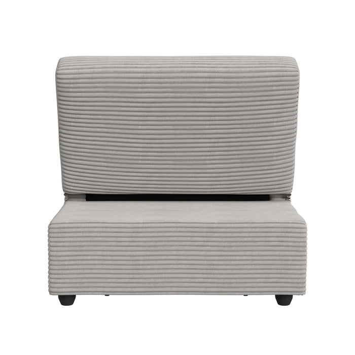 Pluto Chair with kidney pillow, Klik Klak and Pop up in Coronado Grey