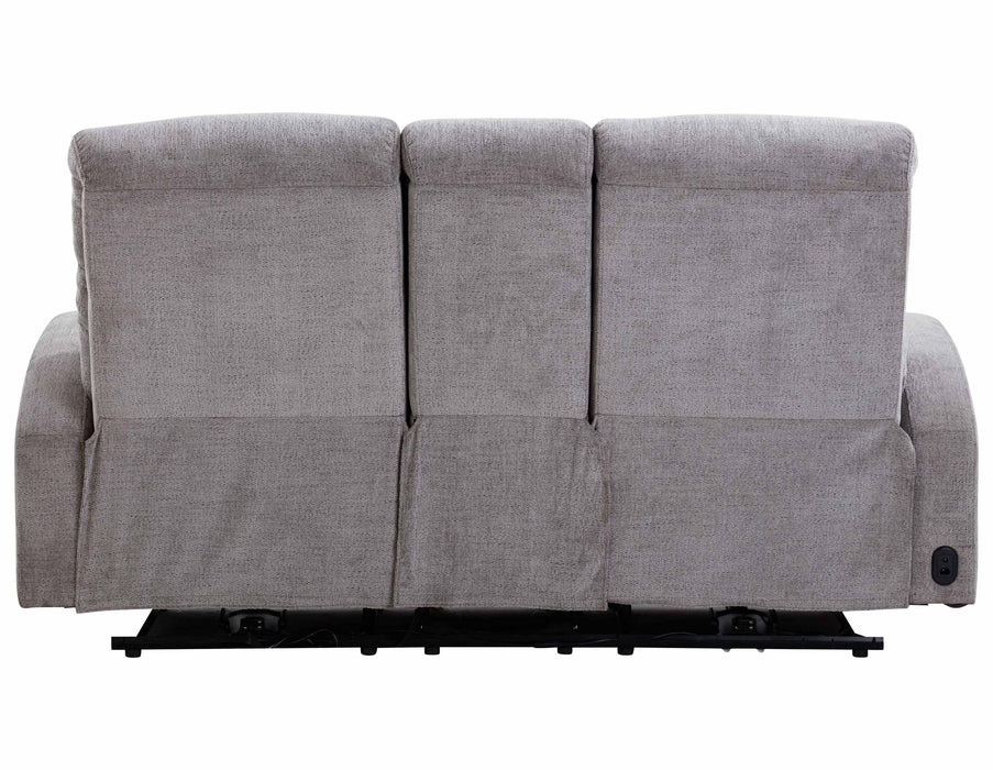 Tuscany - Power Reclining Console Loveseat - Whiskers Nature