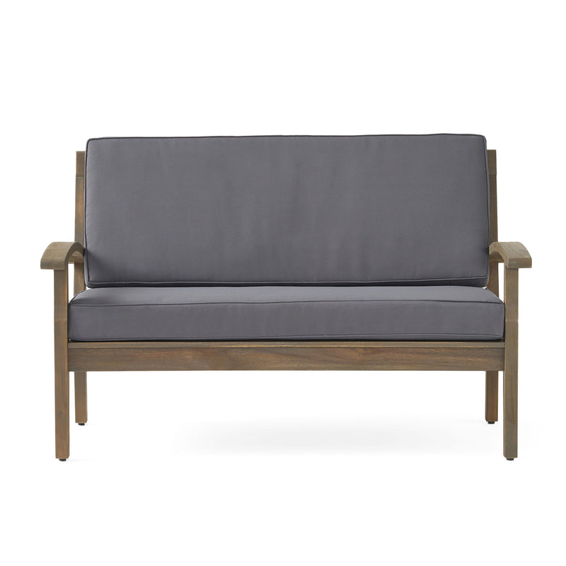 Outdoor Chat Set With Coffee Table And Loveseat