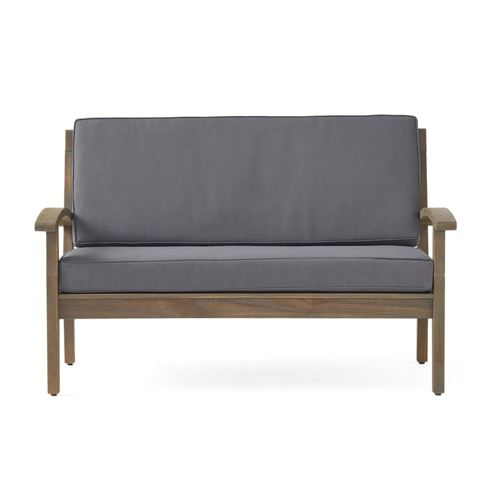 Outdoor Chat Set With Coffee Table And Loveseat