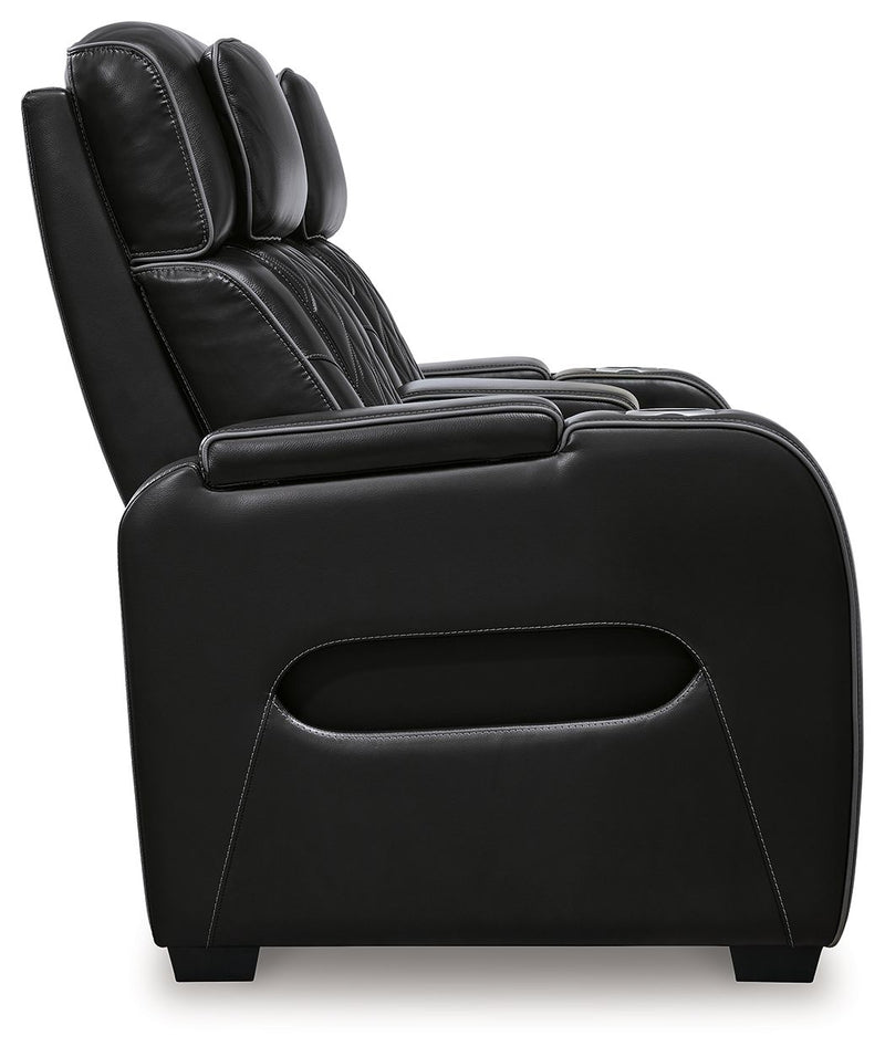 Boyington - 2 Pc. - Power Reclining Sofa And Loveseat - Black