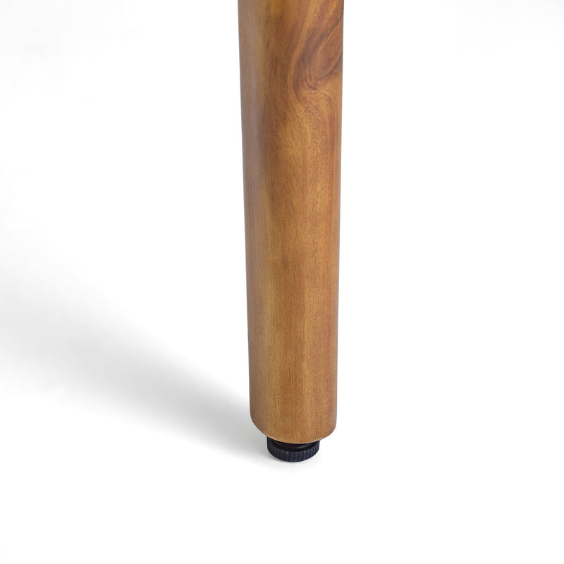 Stamford - Modern Outdoor Bistro Table With Water Resistant - Teak