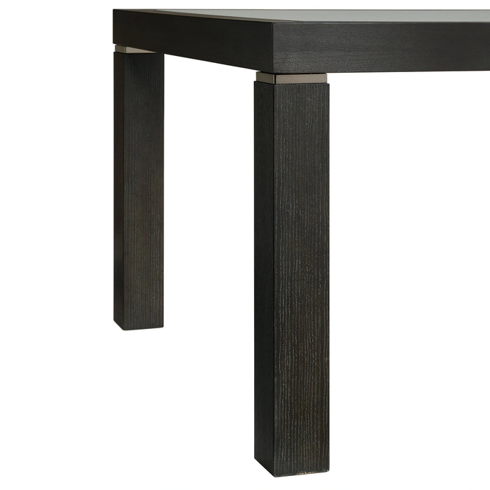 Elodie Counter Table with Glass in Charcoal