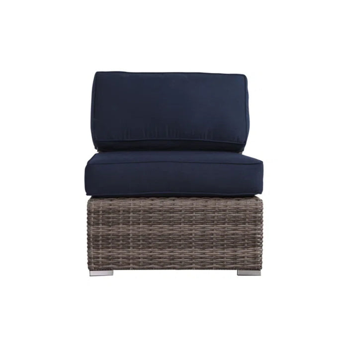 Stylish Rattan Wicker Person Seating Group With Premium Sunbrella Cushions Perfect For Outdoor Entertaining