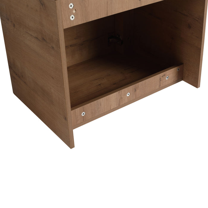 Wall Mounted Bathroom Vanity With Sink & 1 Soft Close Door